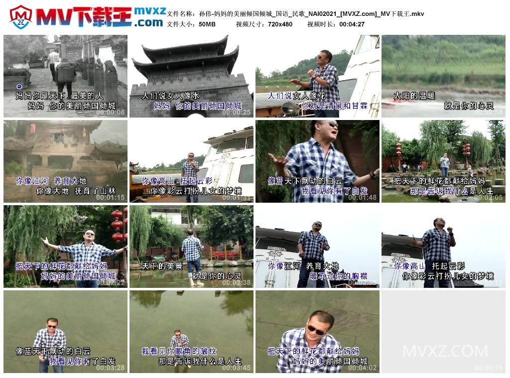 孙伟-妈妈的美丽倾国倾城_国语_民歌_NAI02021